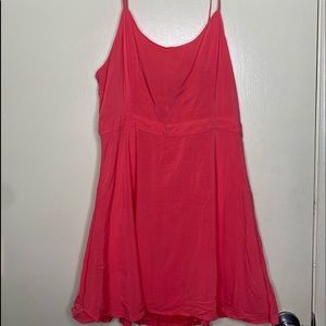 Woman spaghetti strap dress